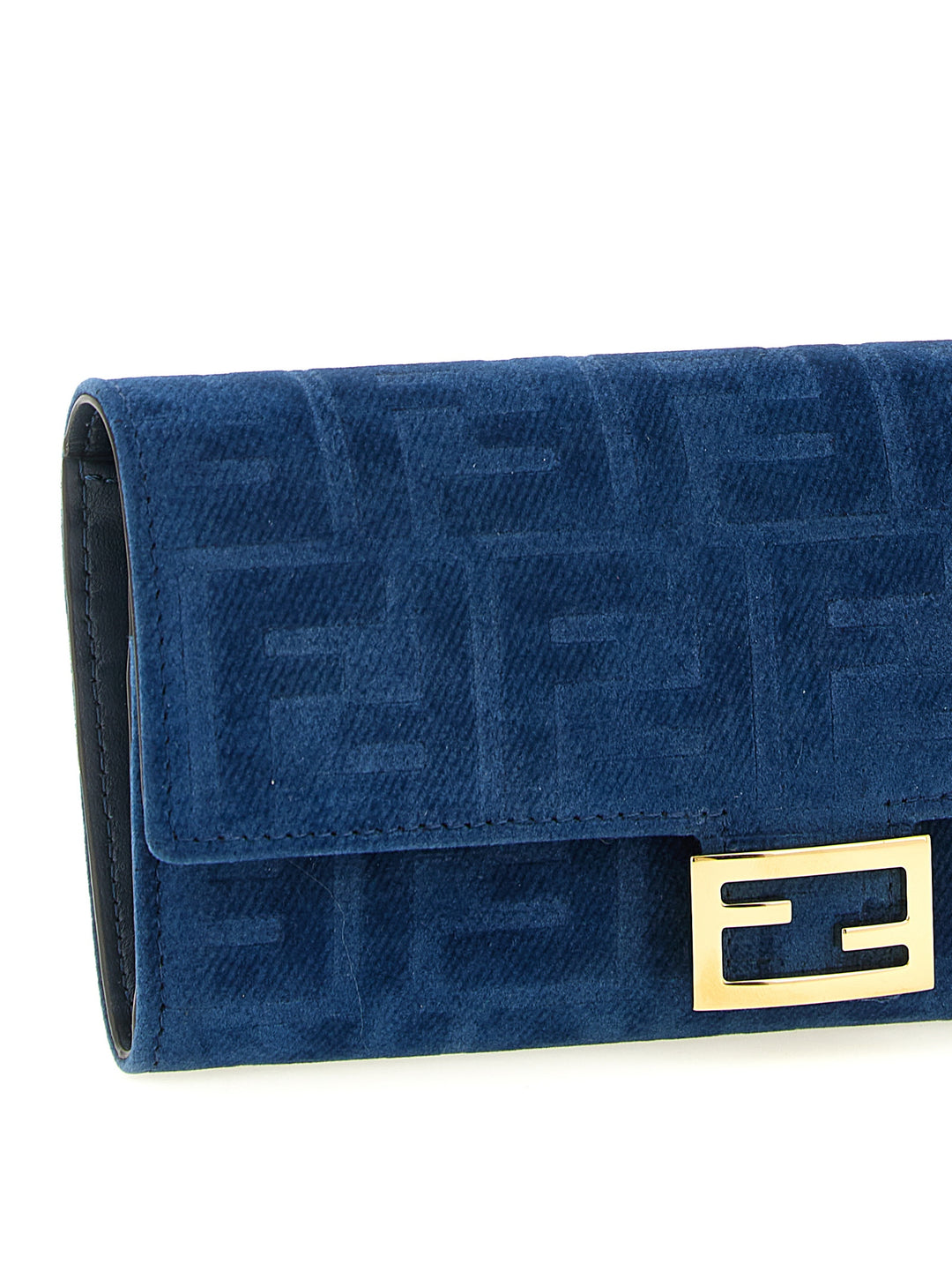 Fendi Continental Baguette Portafogli - Blu | 7278a5fa1c16b88337b9740b995915e9f7254cfa