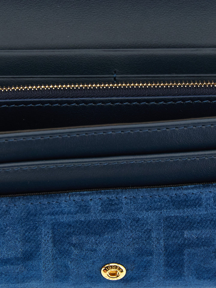 Fendi Continental Baguette Portafogli - Blu | 2e762117d7ab28640df56bc0069471ad7f88a2d6