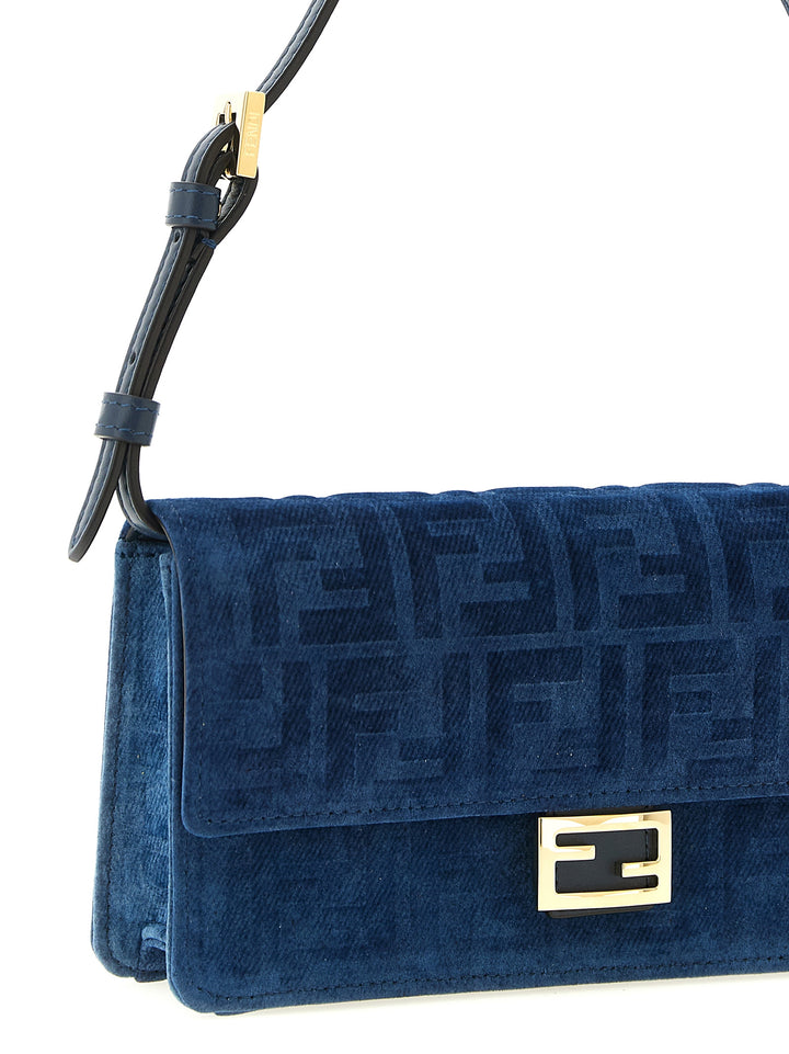 Fendi Baguette Portafogli - Blu | 158720fd79c3d4211f5bc68d6b347b2ce591ead7
