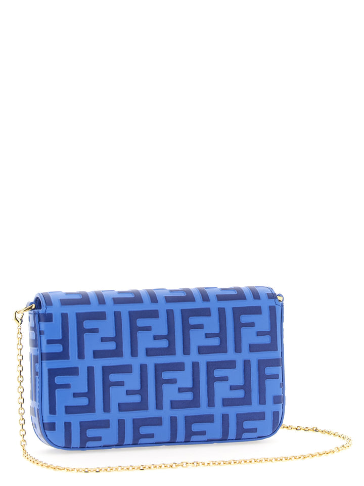 Fendi Ff Diamonds Portafogli - Blu | f357eda4c1295bb1d09a4e0e6b9fe76352004a31