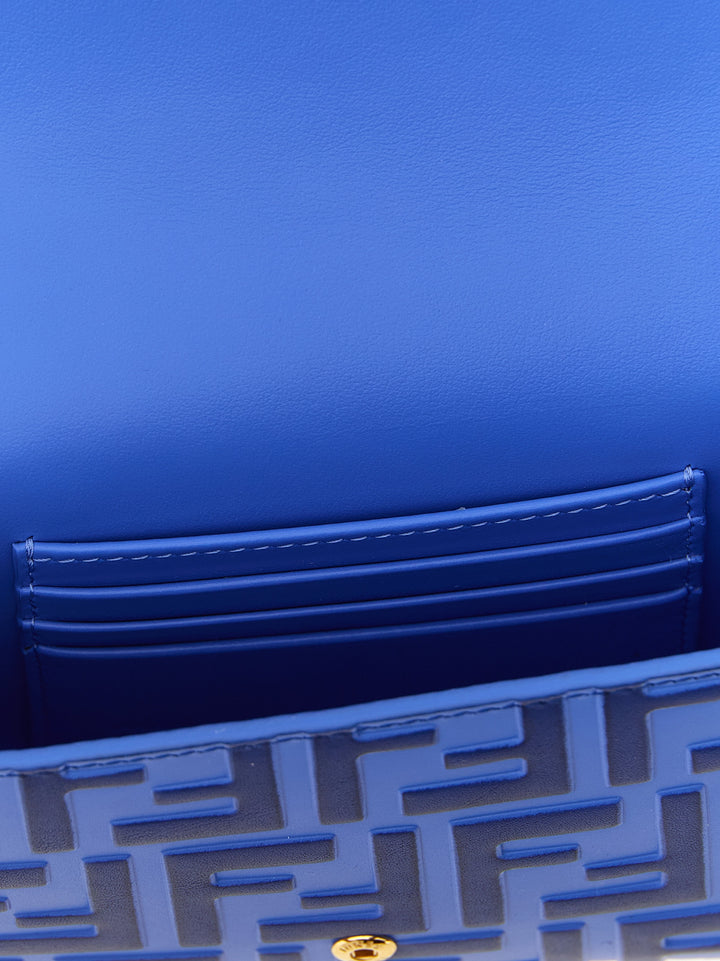 Fendi Ff Diamonds Portafogli - Blu | cac35147263e7c8c5d78728af7036c6ef3df9979