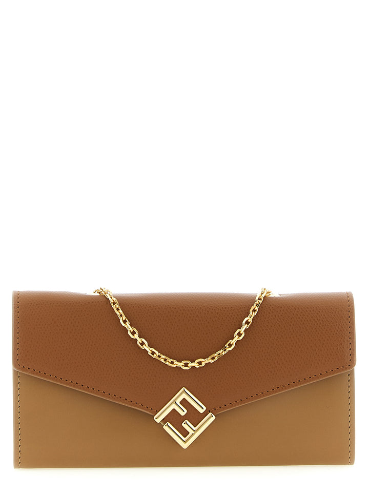Fendi Ff Diamonds Portafogli - Marrone | e9e0bd7acea1d7c8bcaabc2a91bf2ce712c7baba