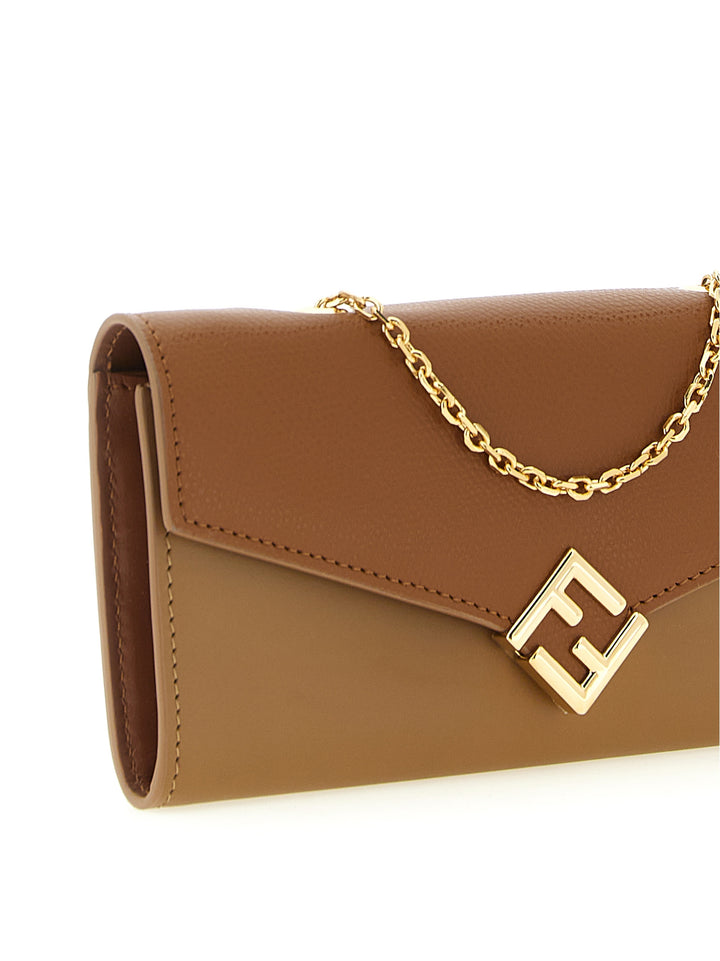 Fendi Ff Diamonds Portafogli - Marrone | 976b3f7290be178ca05103bc5dc9a06648087dcf