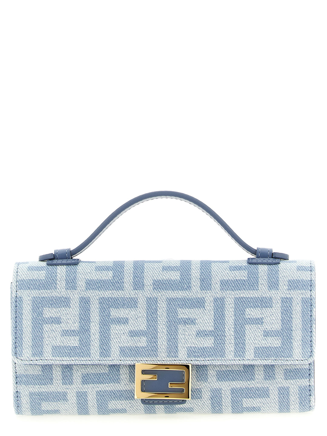Fendi Continental Baguette Portafogli - Celeste | ae385b4de28bcf115acf706ee7c6bfecec8b776e