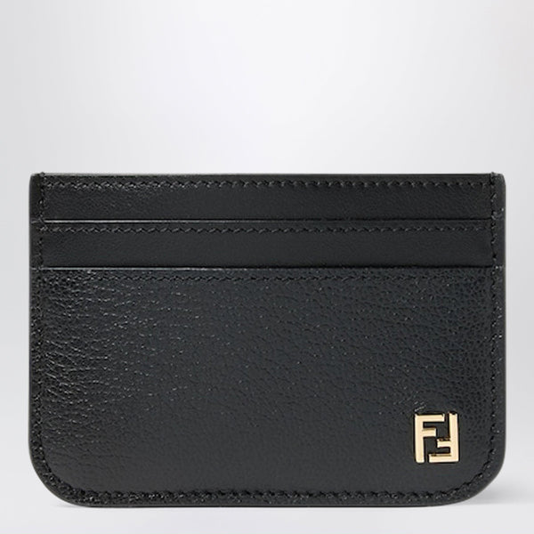 Black Leather Ff Card Case