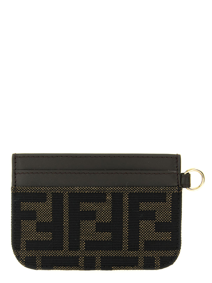 Fendi Ff Jacquard Cardholder Portafogli - Marrone | baaaa4740d4d819be02cd086f30fd19fadb19240