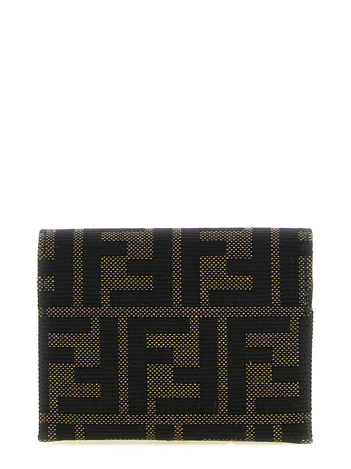 Fendi Ff Jacquard Cardholder Portafogli - Marrone | 48c5111172cade8f1633b5dc098f36e913f687f9