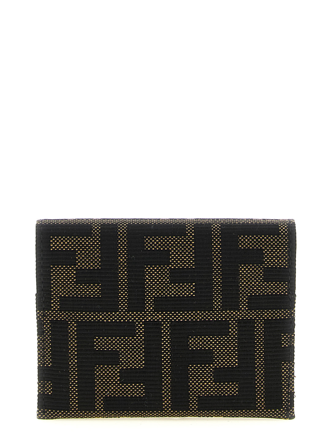 Fendi Ff Jacquard Cardholder Portafogli - Marrone | 6ae1c4b1ffae7ceb78258f7921d54f011d5ba9f1