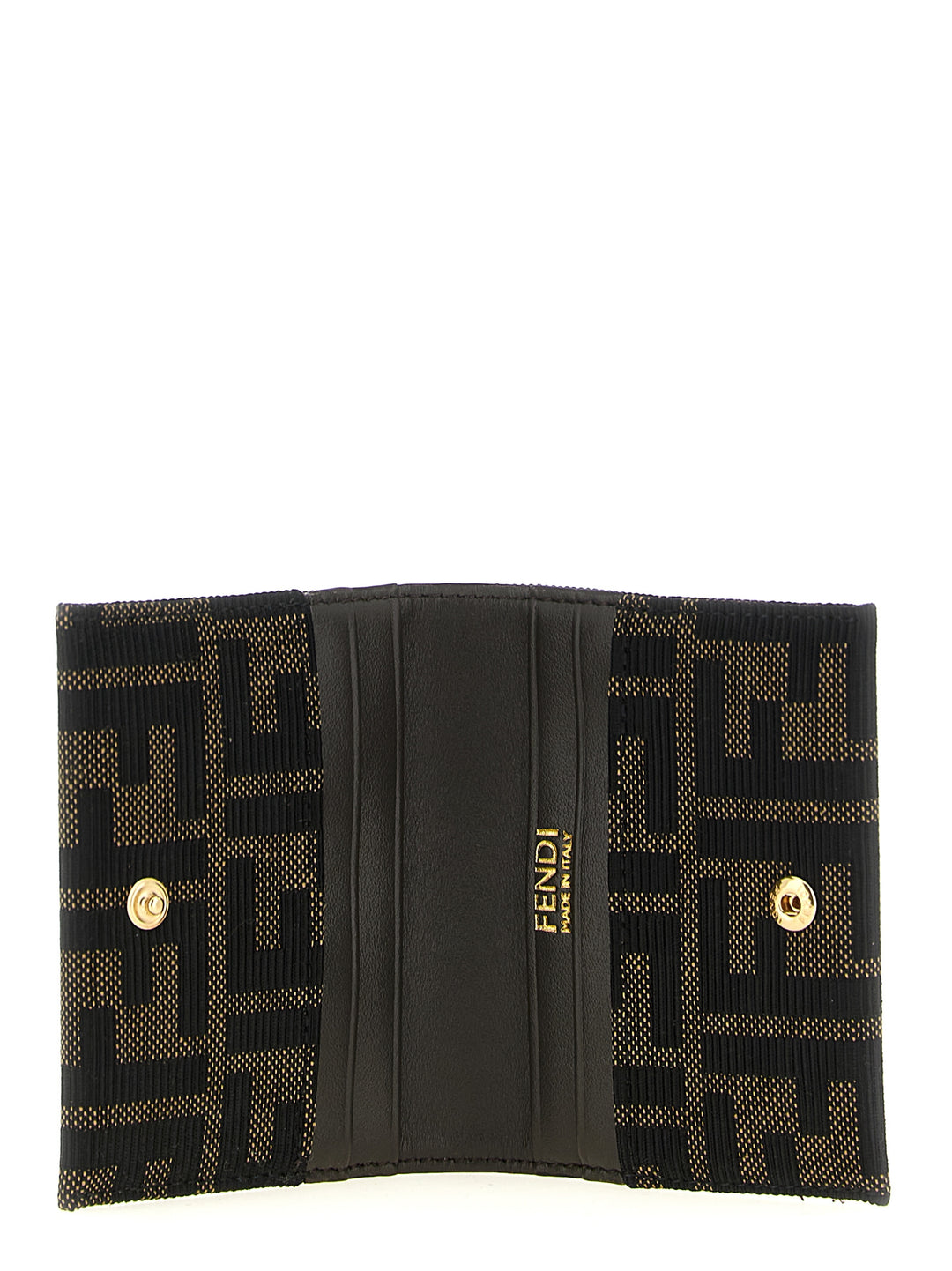 Fendi Ff Jacquard Cardholder Portafogli - Marrone | dfd271d7f95d58988a9bdf587f70ce1ffb32f27e
