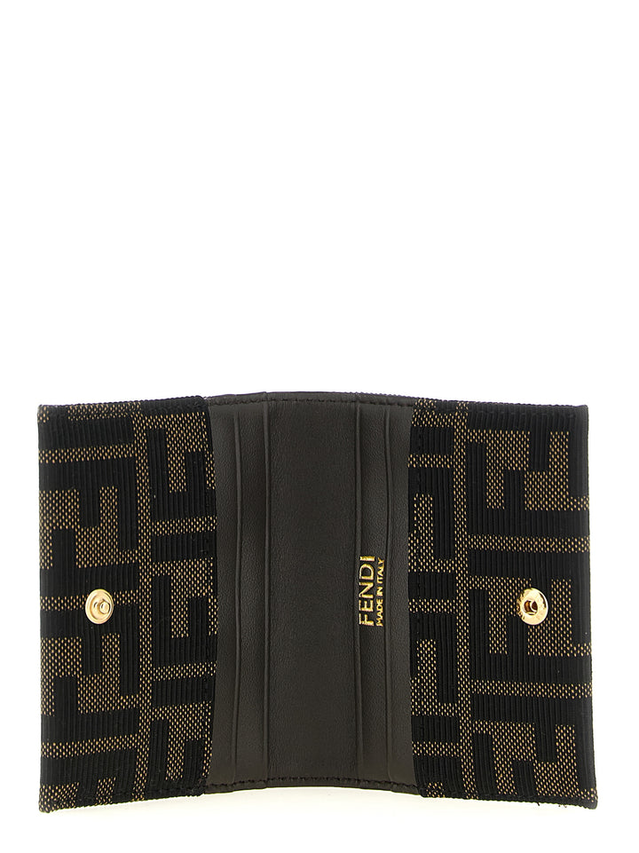 Fendi Ff Jacquard Cardholder Portafogli - Marrone | dfd271d7f95d58988a9bdf587f70ce1ffb32f27e