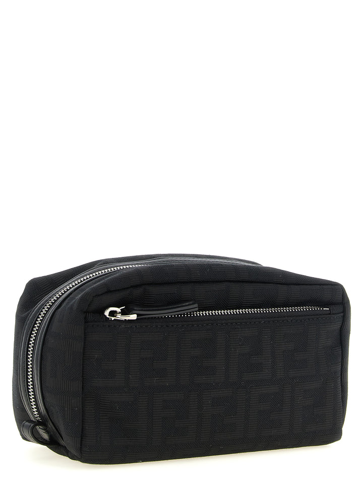 Fendi Small Double Zip Beauty - Nero | 144cfaaaf4fdeddb976f68334061232432f0d6b6