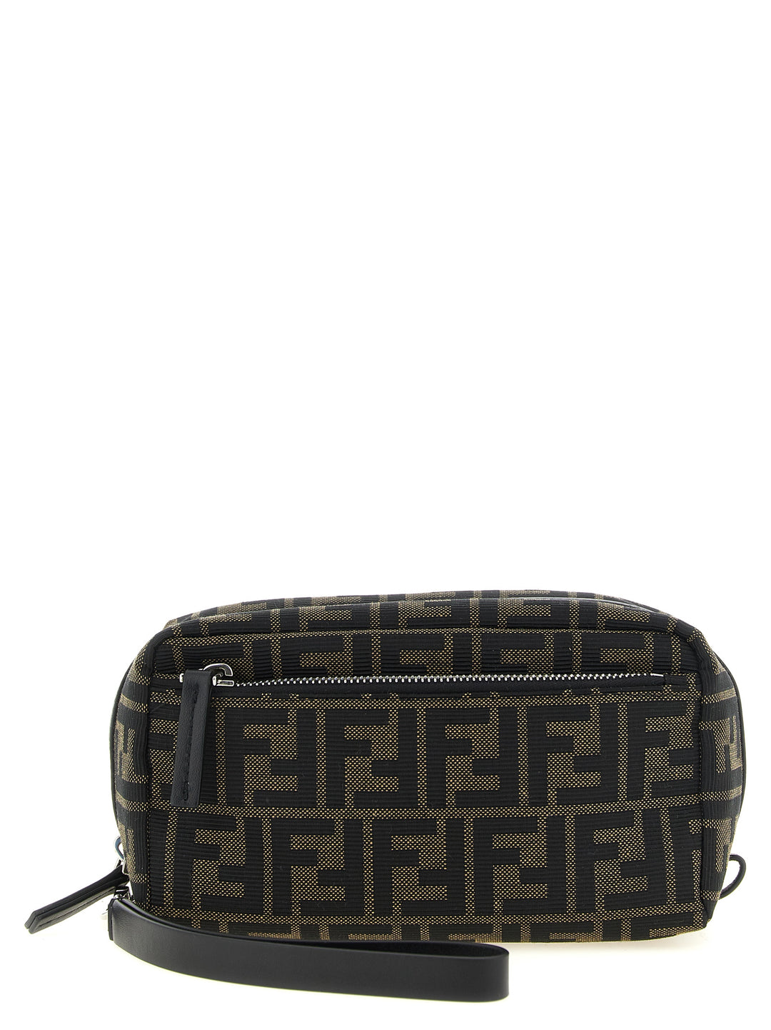 Fendi Small Double Zip Beauty - Marrone | 43a49fe689e523f0ff49aa6d8d345bd3644b8ba3