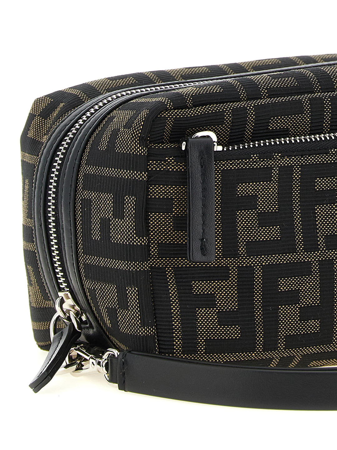 Fendi Small Double Zip Beauty - Marrone | 176566040162378b3e59fab7fb8dfe6458f3163c