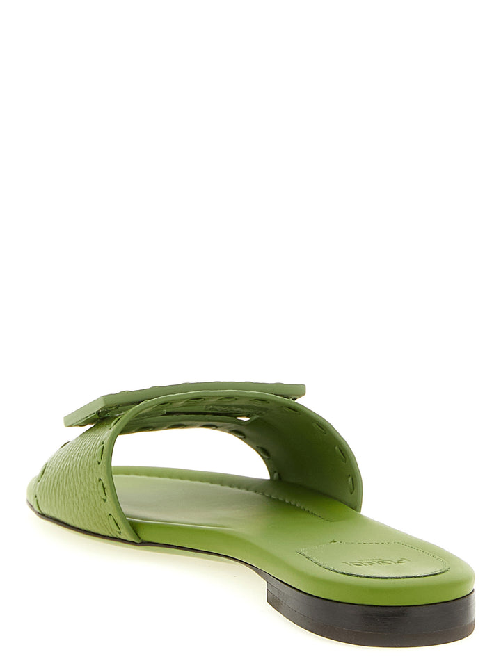 Fendi Baguette Sandali - Verde | 7f6f82e23a4dc97e6cc19c2c43e7c70a632e019f