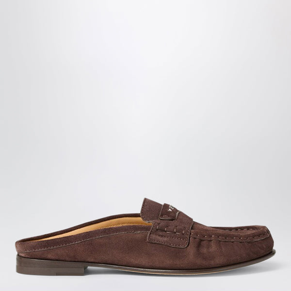 Scrunch Sabot In Camoscio Mogano Bruciato