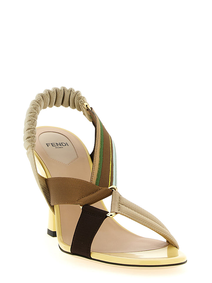 Fendi Colibrì Sandali - Giallo | 8f4f256ed0907bf4900f494217114ff3d0de933c
