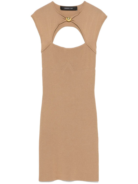 Abito Corto Con Cut-Out