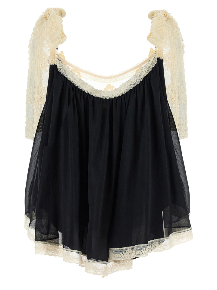 Zimmermann Roselight Top - Bianco/Nero | 27d1d8882ce61774e3b730e030f1d9a2adfce2ce