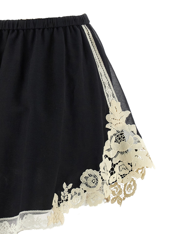 Zimmermann Roselight Bermuda e Short - Bianco/Nero | 0c920ef922fe37da6c3a06cdcabe9ab0b43c294c