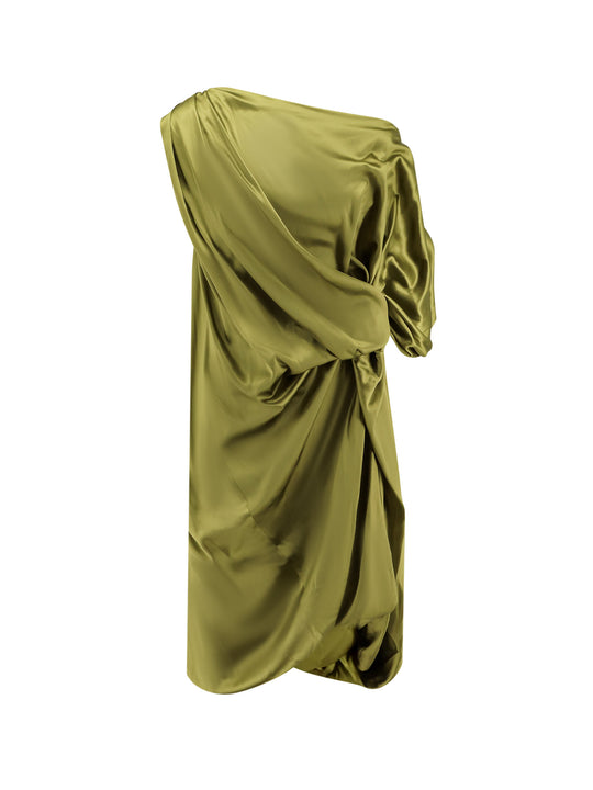 Dalant Silk Dress With Lateral Knot