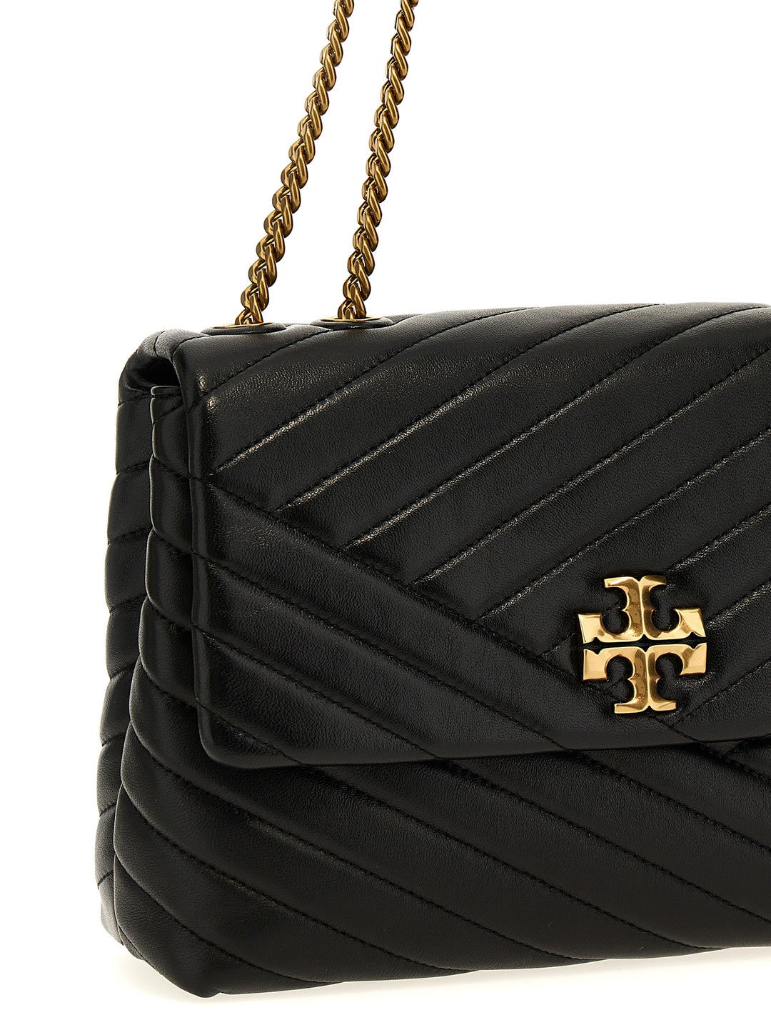 Tory Burch Kira Chevron Convertible Borse a Tracolla - Nero | fbb2f68ac734161cf3c2597a6650a6851f9fe687