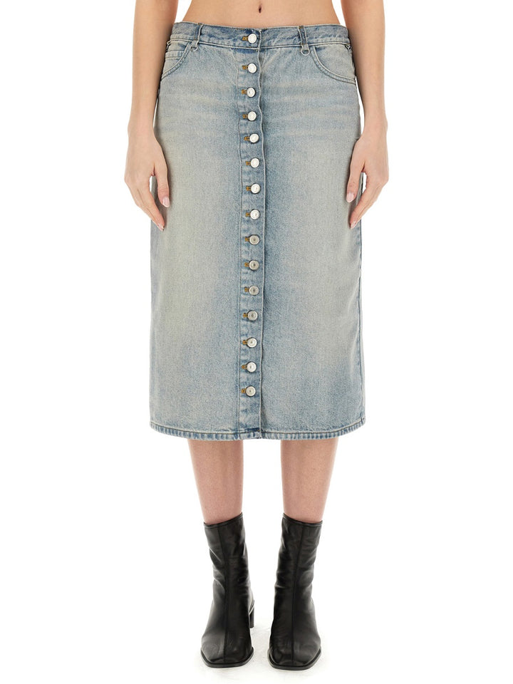 CourrèGes Gonne - Denim | 8a4d3604bb94274aa8347cb3d325f8ccb6acd5e1
