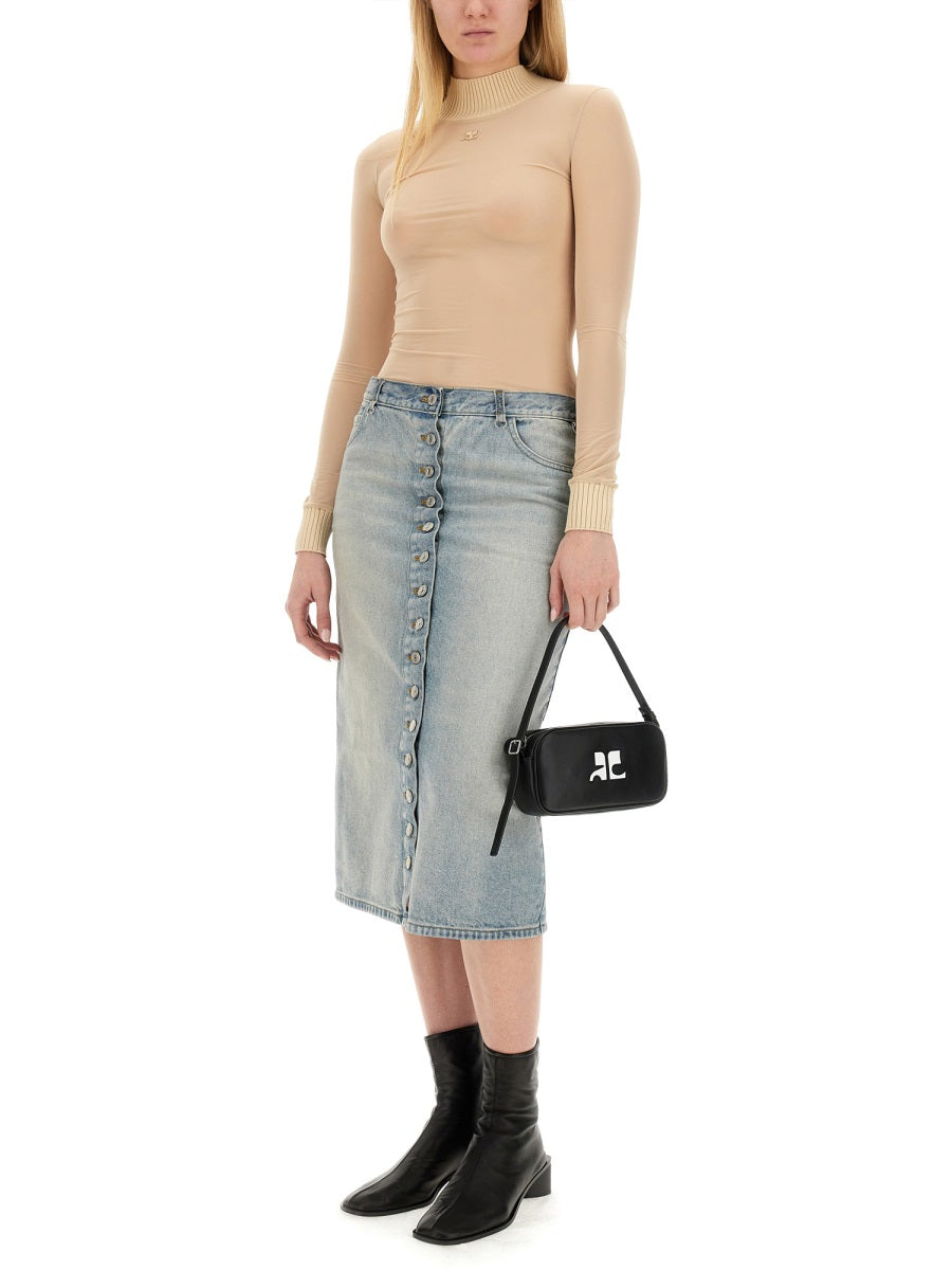CourrèGes Gonne - Denim | 53b8b3281adbf19b6a0f4d5d213725155d06e753
