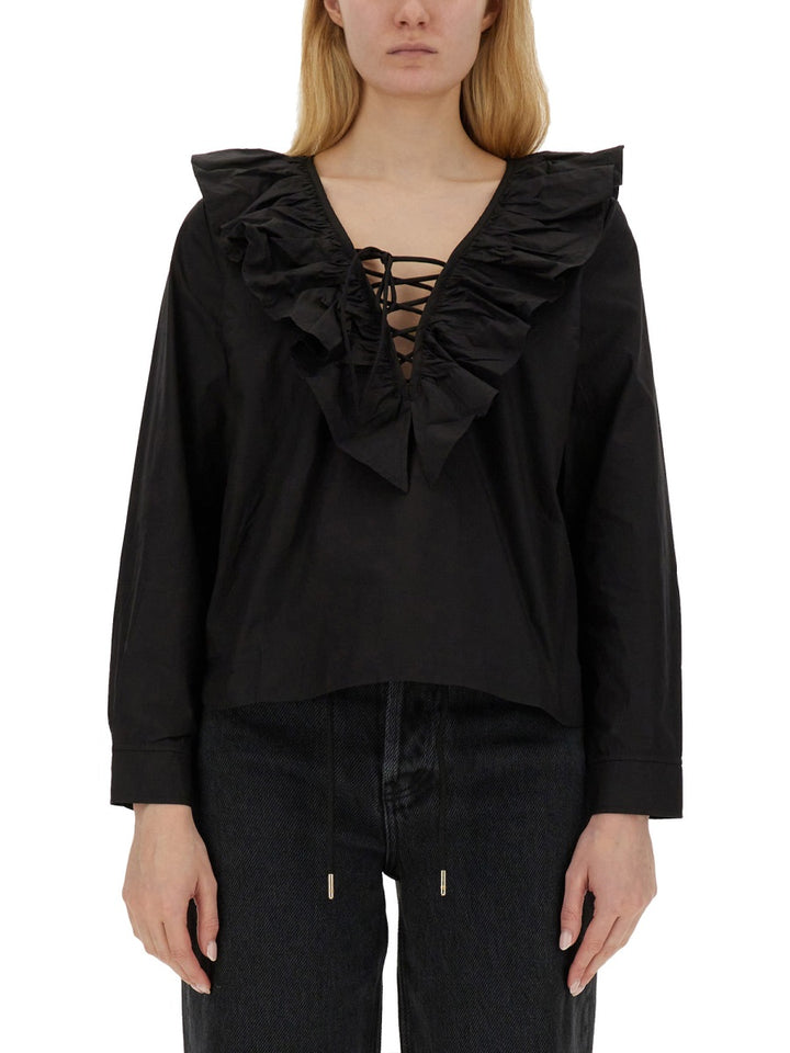 Ganni Top - Black | 23401a591c19a7574dd8b69d059baa16ab648d85
