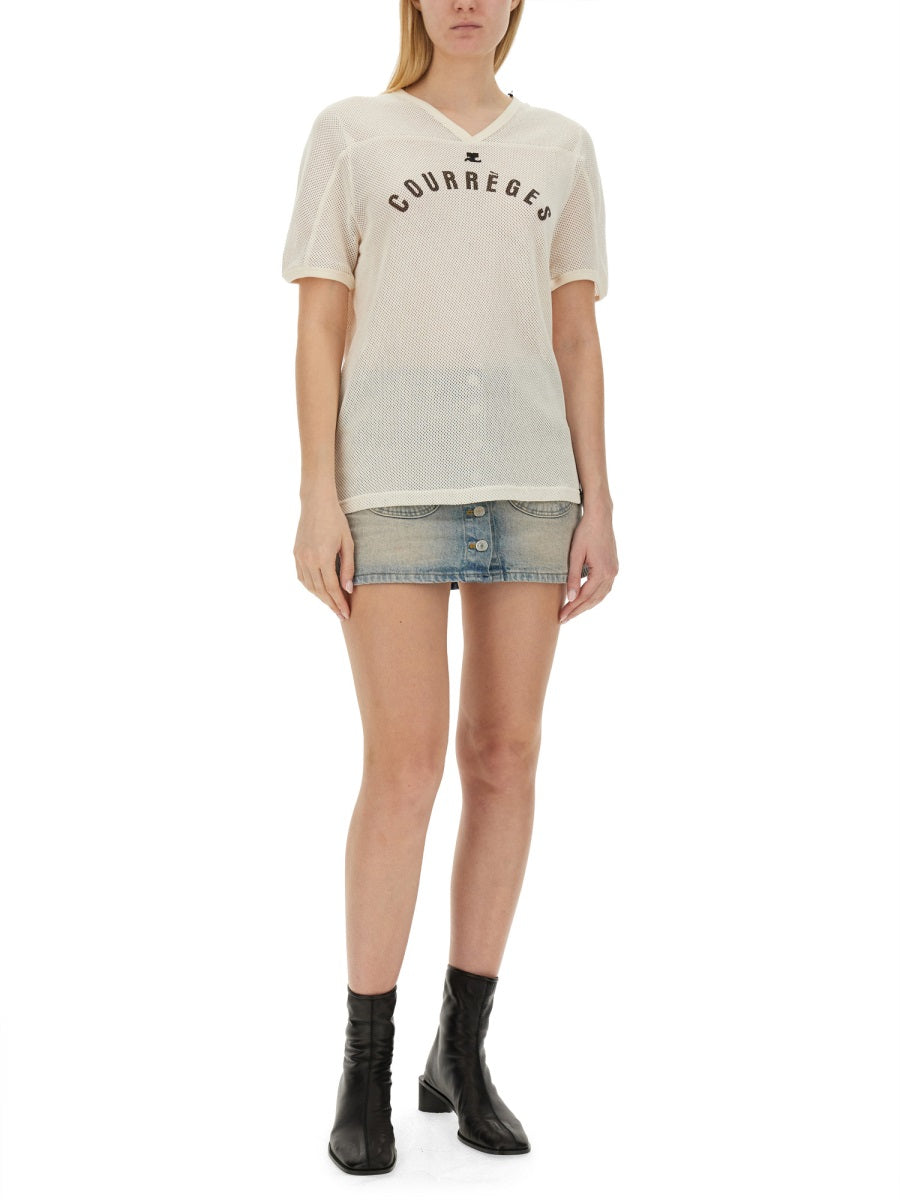 Courrèges T shirt - Bianco | Wanan Luxury