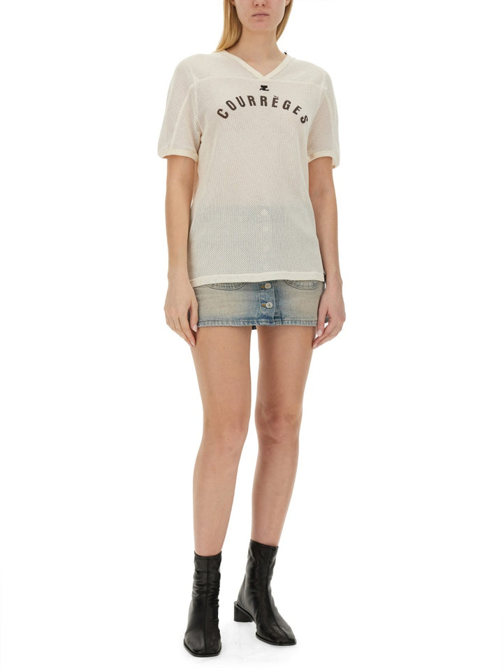 Courrèges T shirt - Bianco | Wanan Luxury