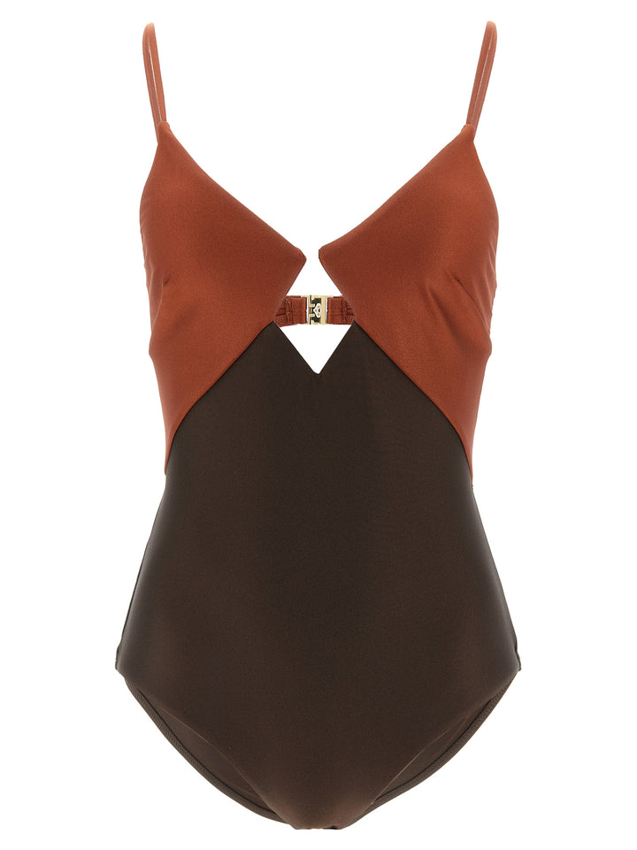 Zimmermann Aster Beachwear - Marrone | f60c78e07a0c768b82c716a2ffec3861a92c4039