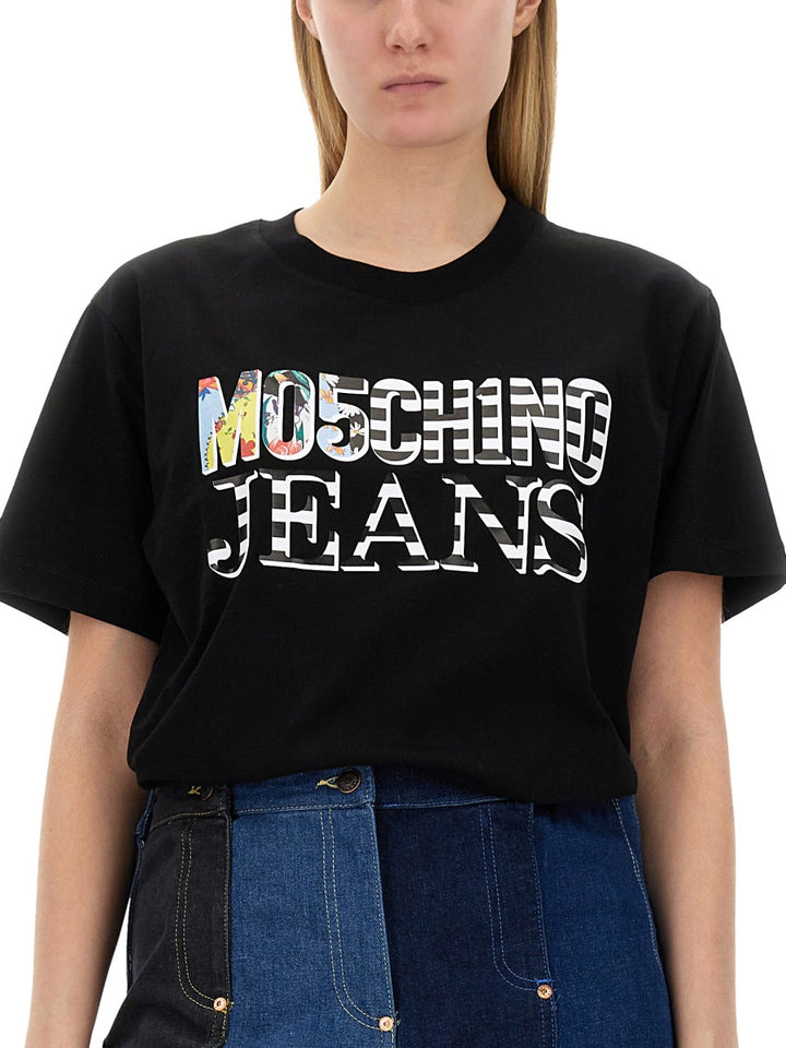 Moschino Jeans T shirt - Nero | Wanan Luxury