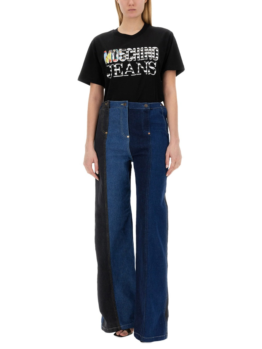 Moschino Jeans T shirt - Nero | Wanan Luxury