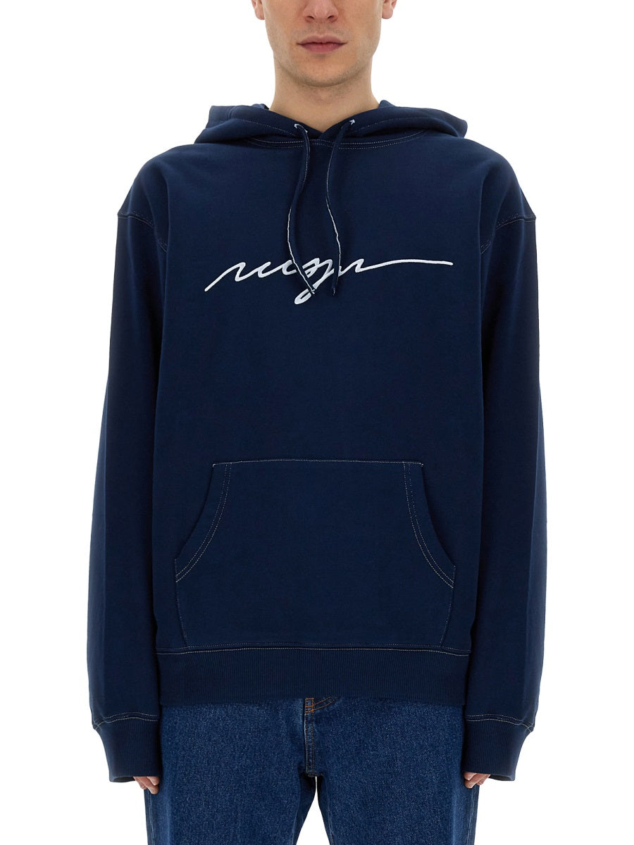 MSGM Felpe - Blu | Wanan Luxury