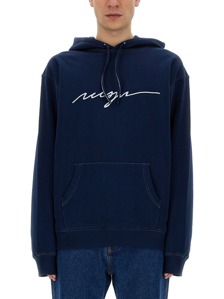 MSGM Felpe - Blu | Wanan Luxury