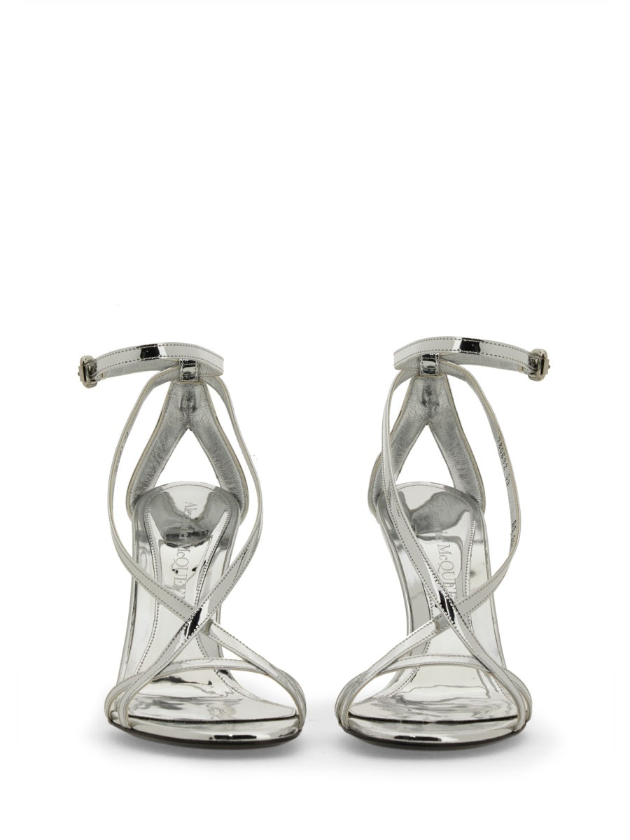 Alexander McQueen Sandali - Argento | Wanan Luxury