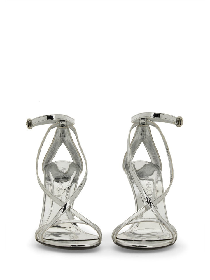 Alexander McQueen Sandali - Argento | Wanan Luxury