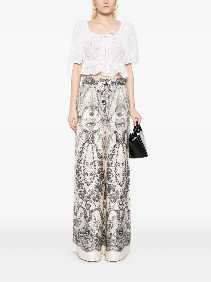 Zimmermann Wide leg - Nude & Neutrals | 8bc59c9748f16f1647c5ec9d905cbb277a38134b