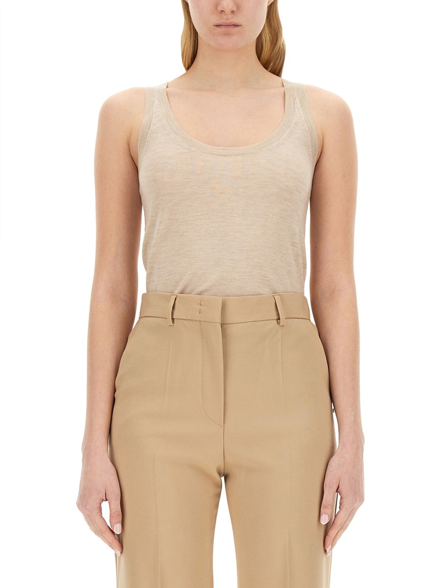 Max Mara Top - Beige | 680cd89fa101afa5b19c4bab6b7442522e40f4db