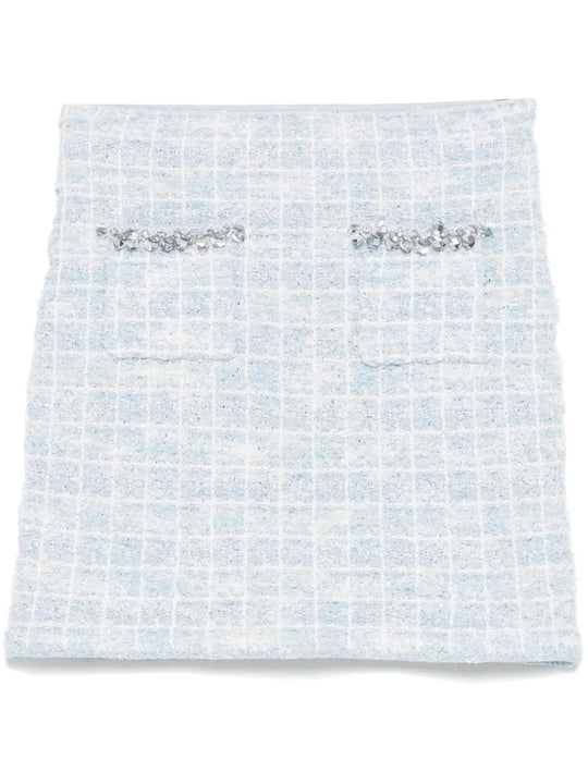 Minigonna In Maglia A Quadri