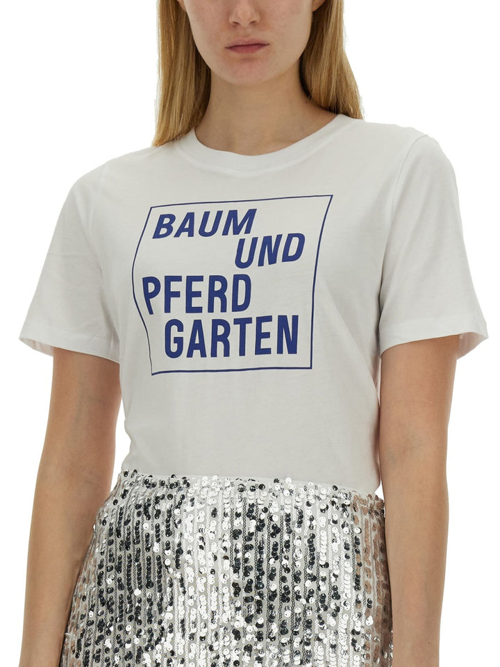 Baum Und Pferdgarten T shirt - Bianco | Wanan Luxury