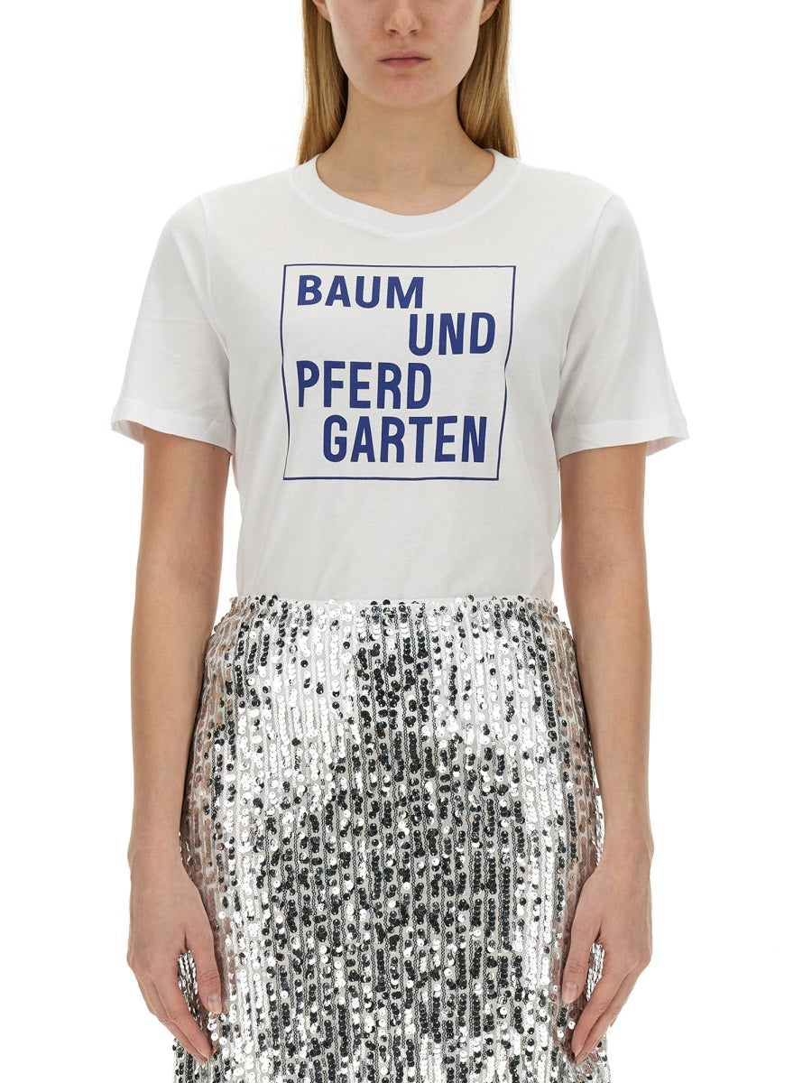 Baum Und Pferdgarten T shirt - Bianco | Wanan Luxury