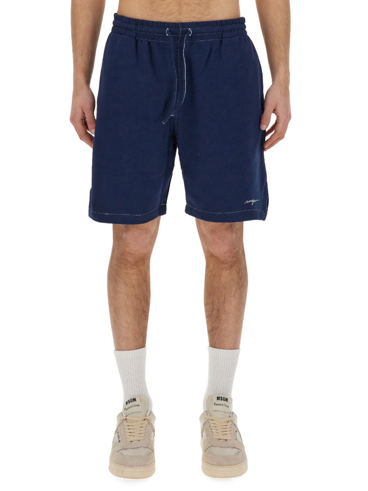 MSGM Shorts - Blu | Wanan Luxury