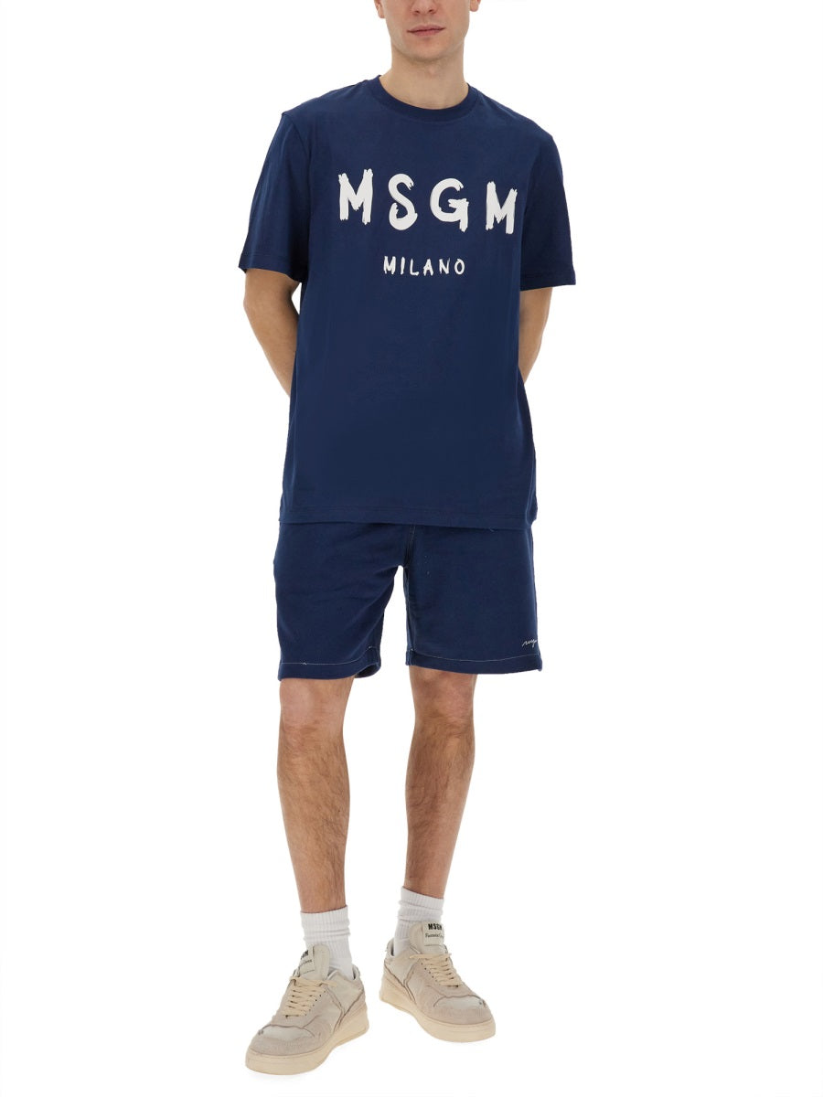 MSGM Shorts - Blu | Wanan Luxury