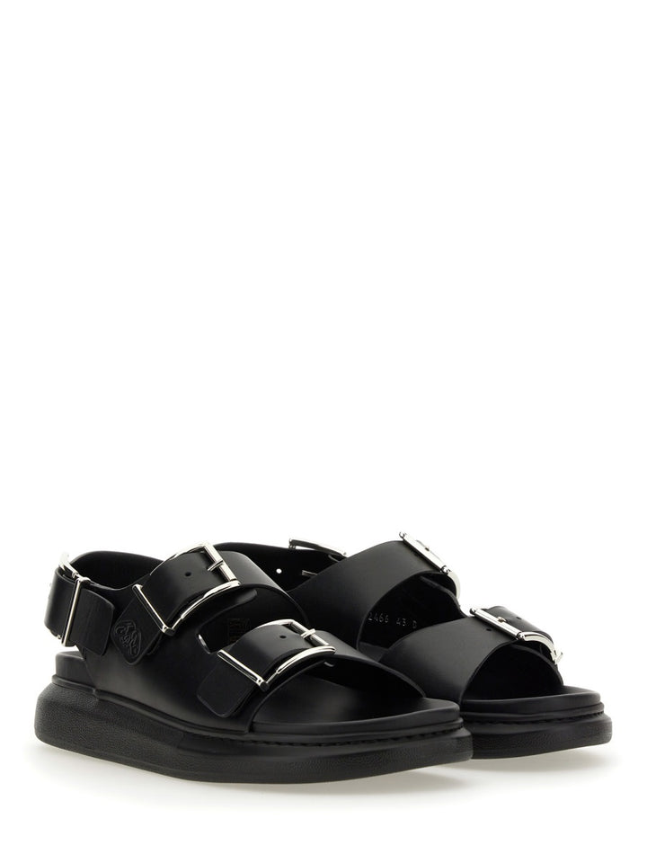 Alexander McQueen Sandali - Nero | Wanan Luxury