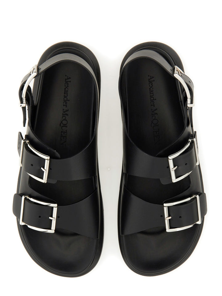 Alexander McQueen Sandali - Nero | Wanan Luxury