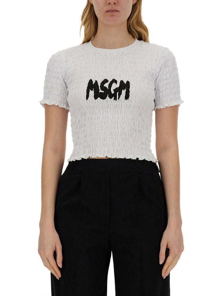 MSGM T shirt - Bianco | Wanan Luxury