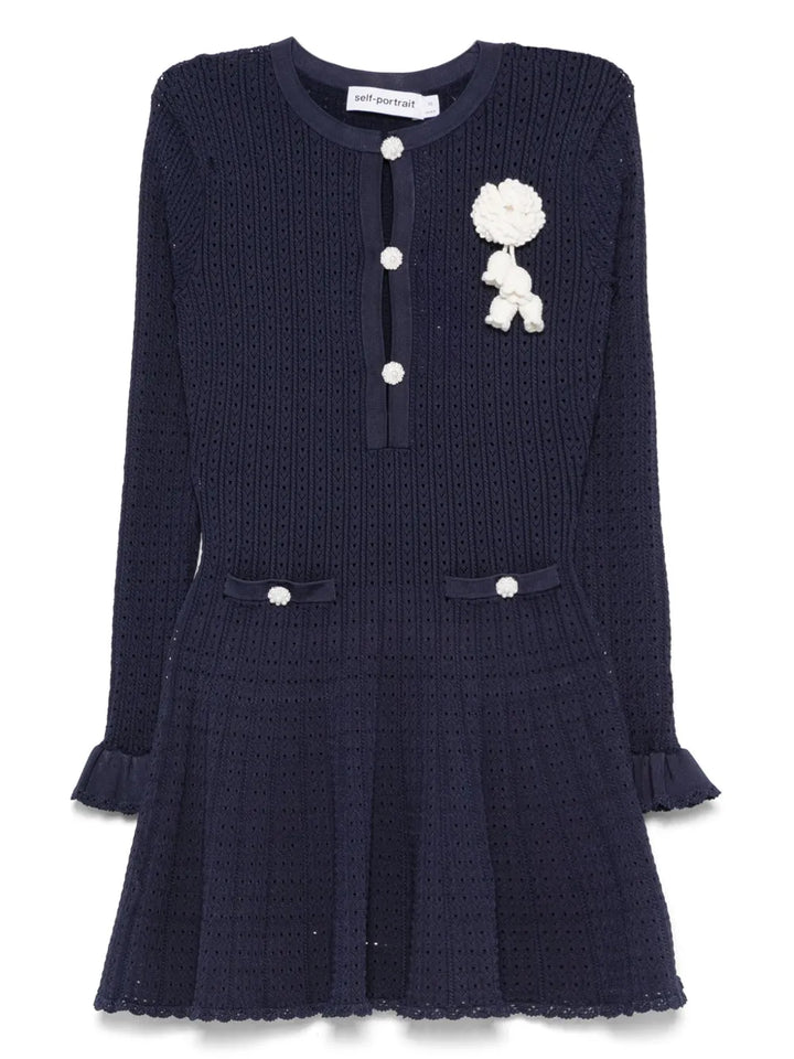 Self-Portrait DRESS - Blu | 47c08f895ab6dc6a53d31c733f8949ae0ae28574