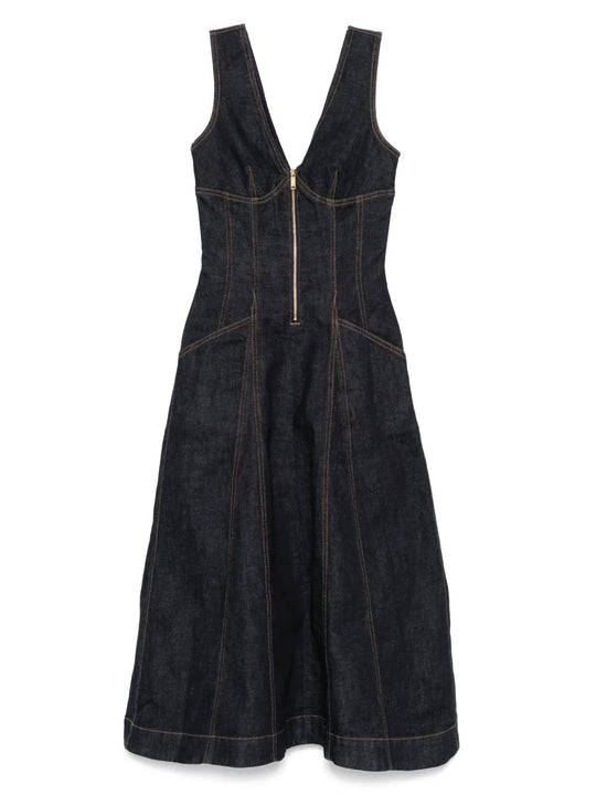Vestito Midi In Denim