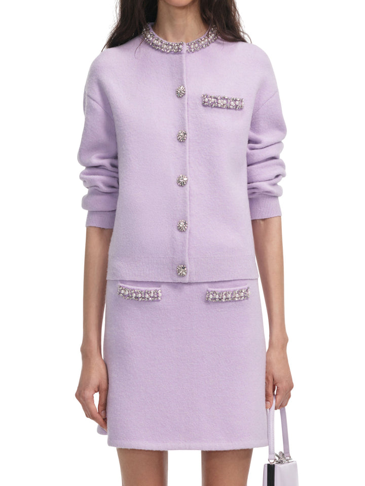 Self-Portrait SKIRT - Pink & Purple | 7cc5f6ef1201fc32c26628d593082238fdd3eaca